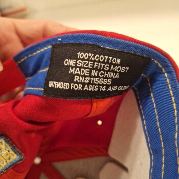 Pop Heroes Wonder Woman Snapback Cap Polka Dot Blue Red Adjustable DC Comics - Picture 4 of 9